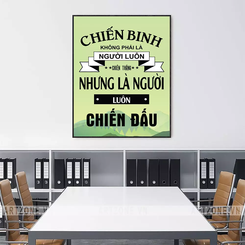 Mẫu tranh AZ1-0441 treo trong phòng làm việc