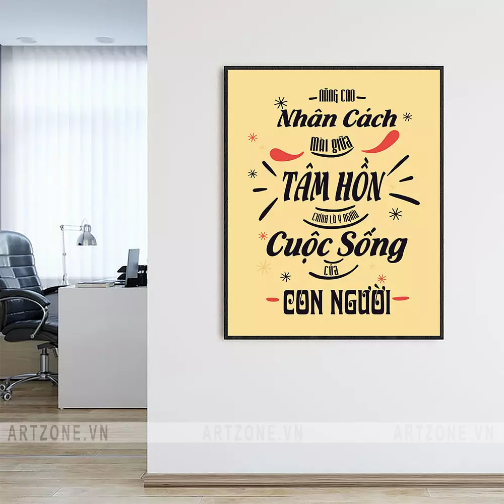 Tranh treo tường văn phòng động lực