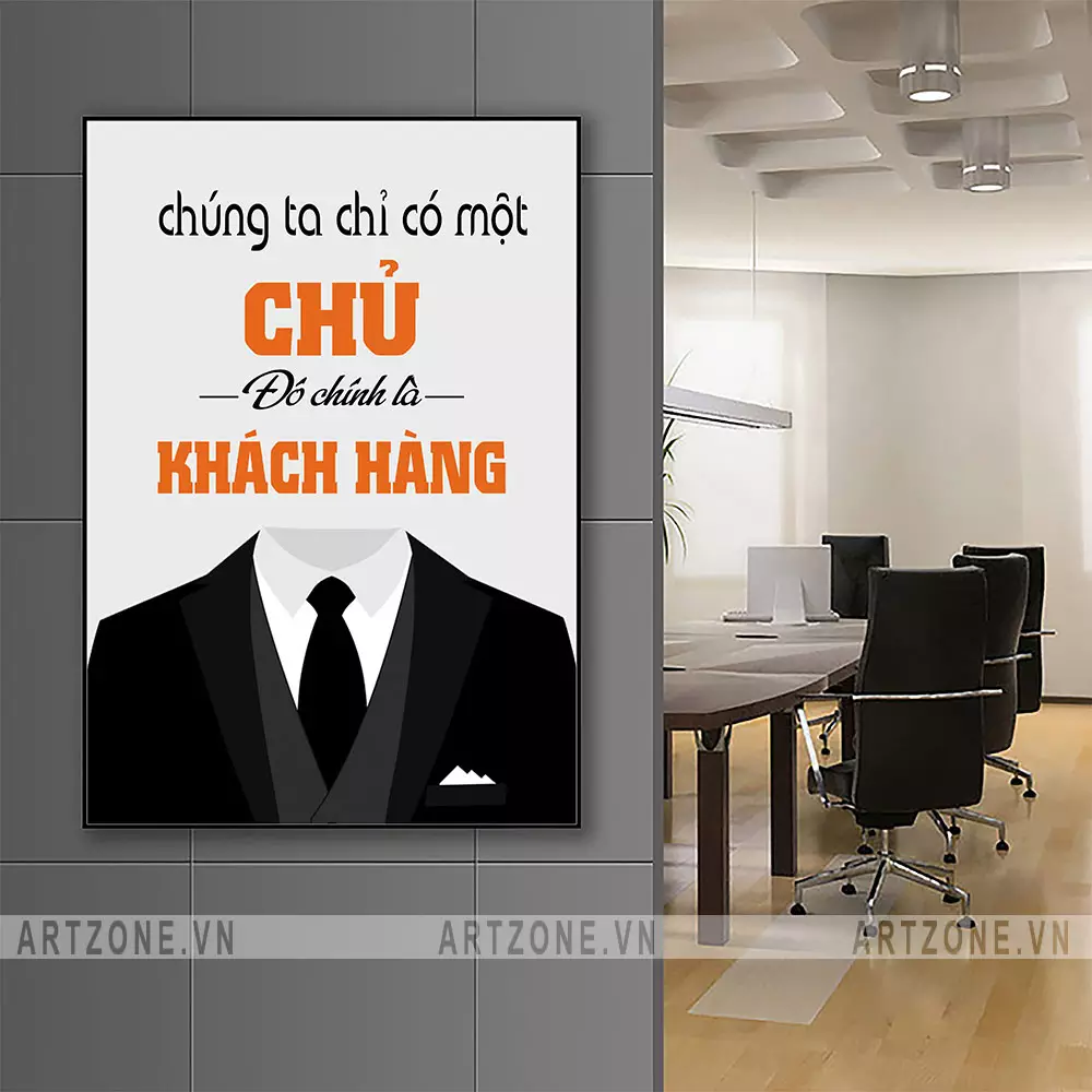 Tranh treo tường văn phòng chất liệu cao cấp
