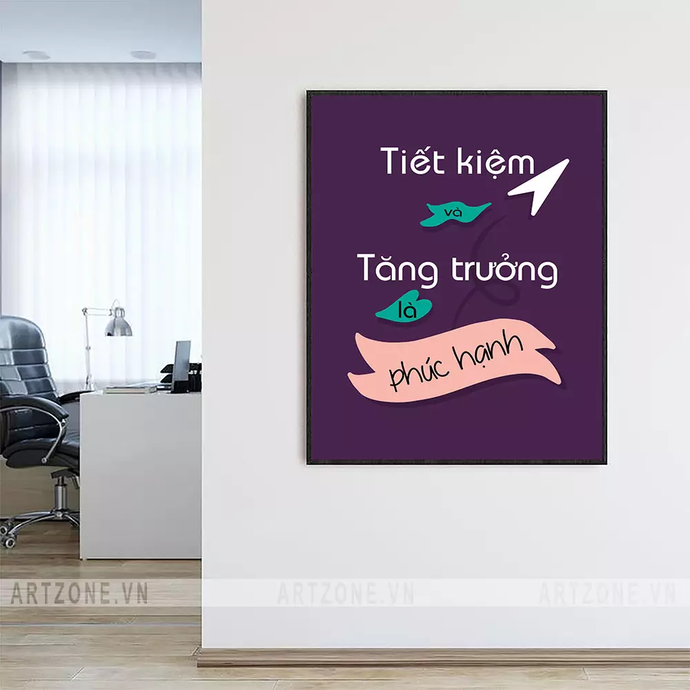 Tranh slogan trang trí văn phòng chất lượng cao