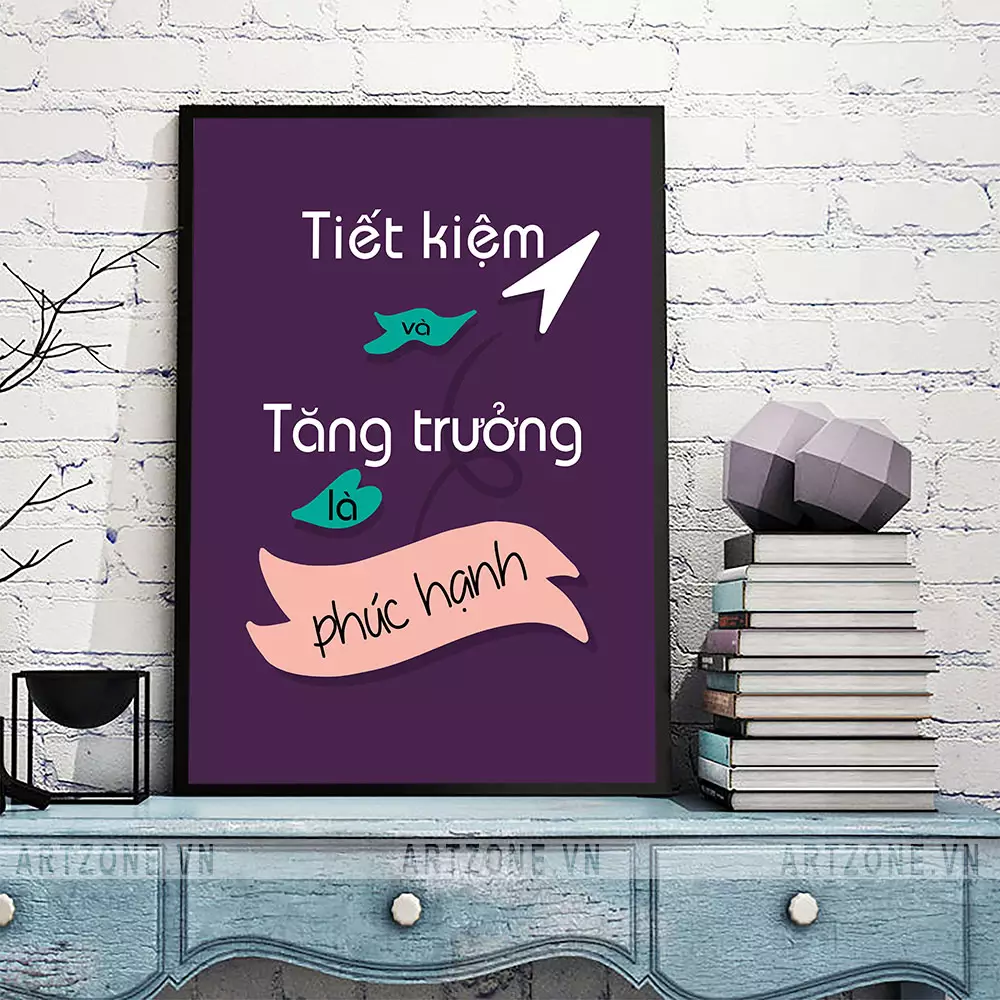 Tranh slogan trang trí văn phòng hiện đại