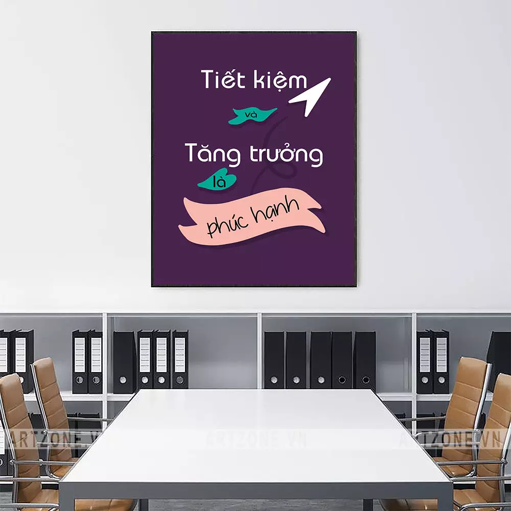 Tranh slogan trang trí văn phòng giá rẻ