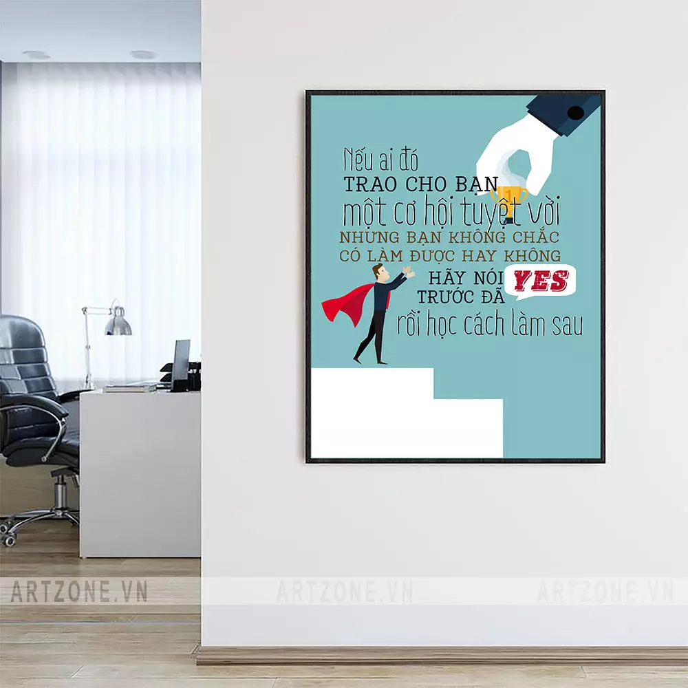 Tranh slogan văn phòng đẹp nhất