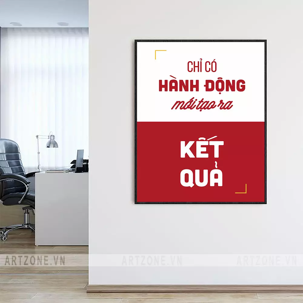 Tranh động lực treo văn phòng chất liệu cao cấp