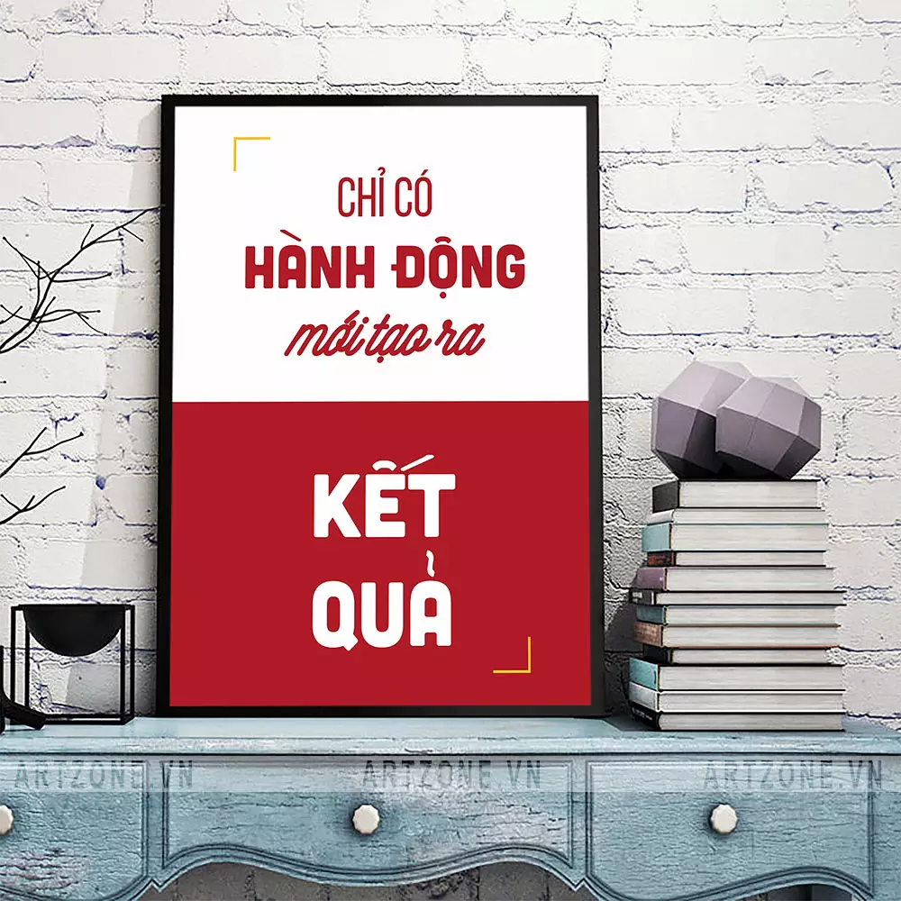 Tranh slogan tạo động lực văn phòng