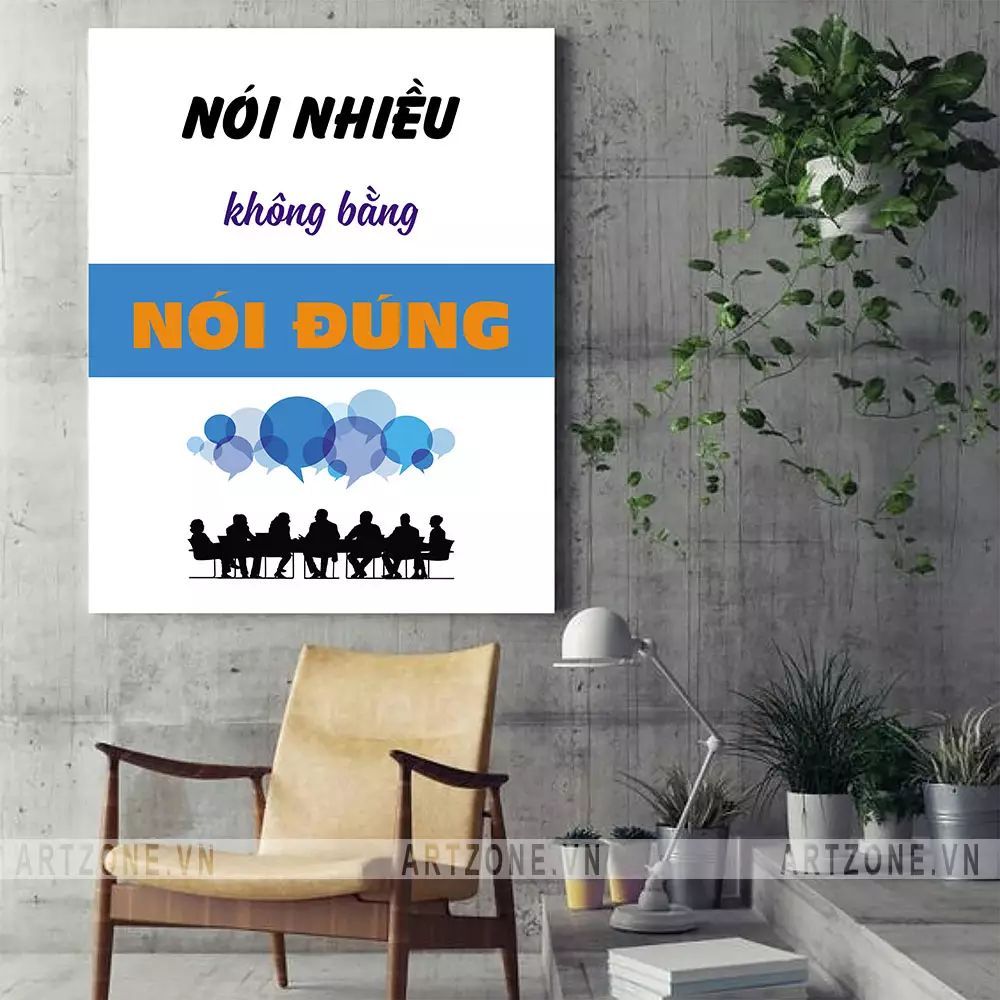 Tranh tạo động lực cho nhân viên văn phòng - Mẫu AZ1-0449