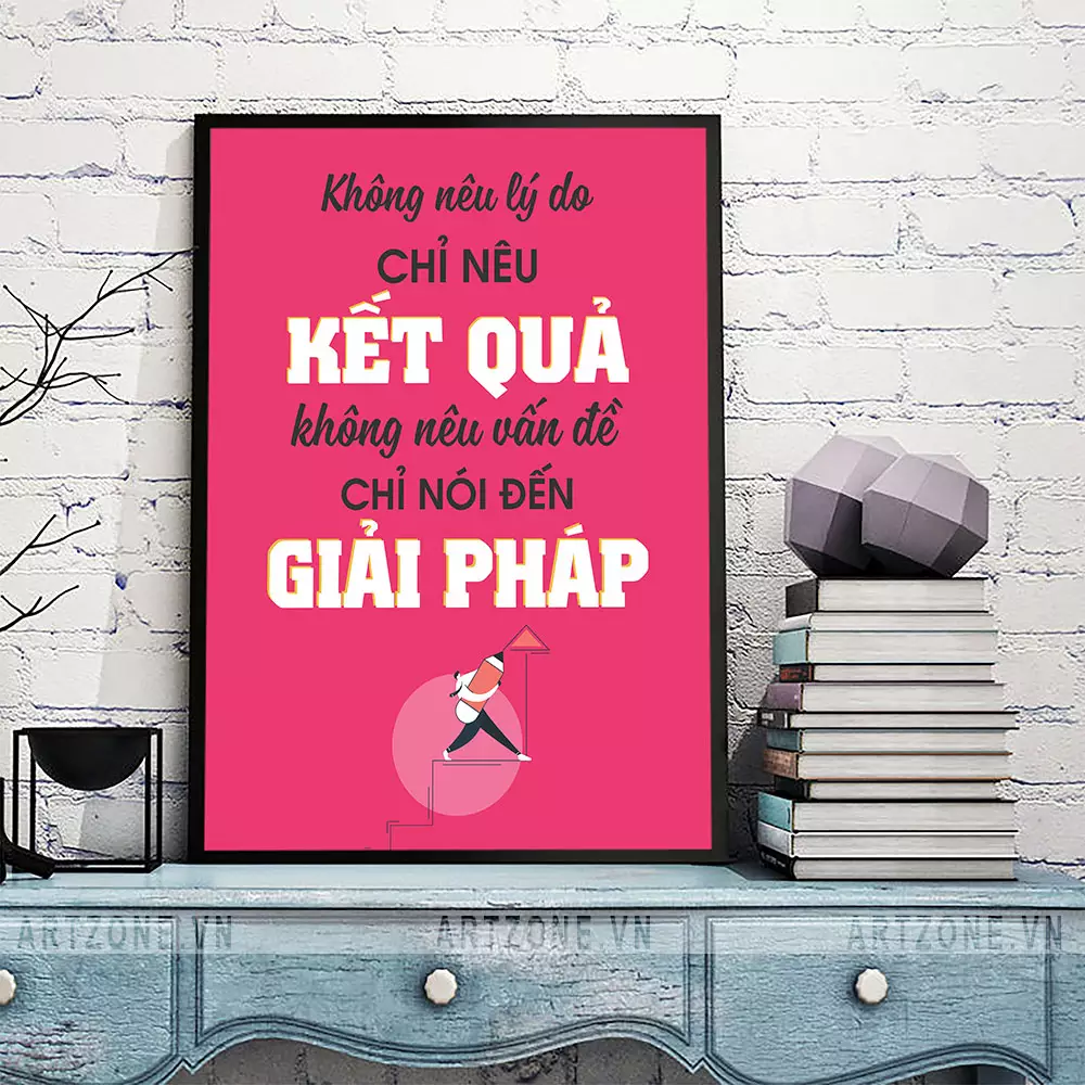 Tranh slogan tạo động lực làm việc nhóm