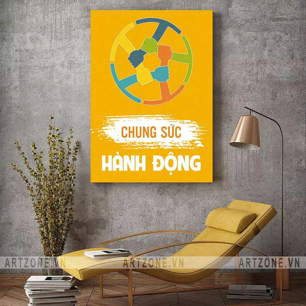 Tránh treo quá nhiều tranh trong một không gian