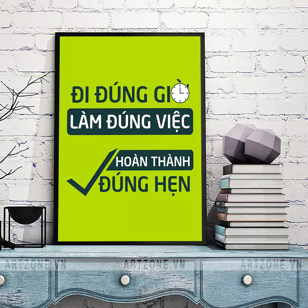 Tranh slogan động lực trong công việc