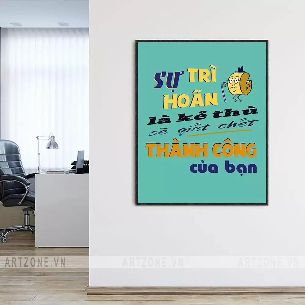 Tranh slogan văn phòng truyền cảm hứng