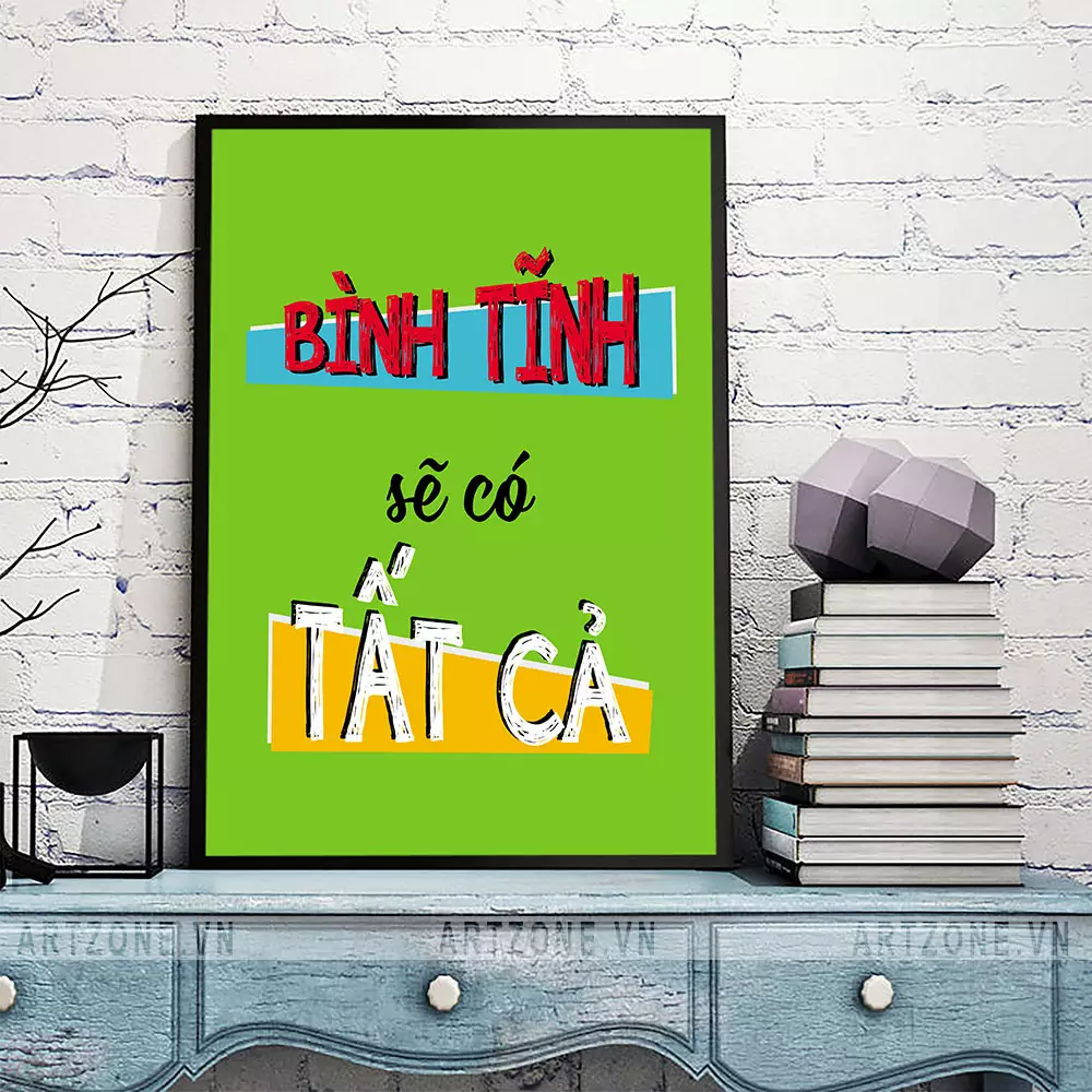 Tranh Bình tĩnh sẽ có tất cả chất lượng cao