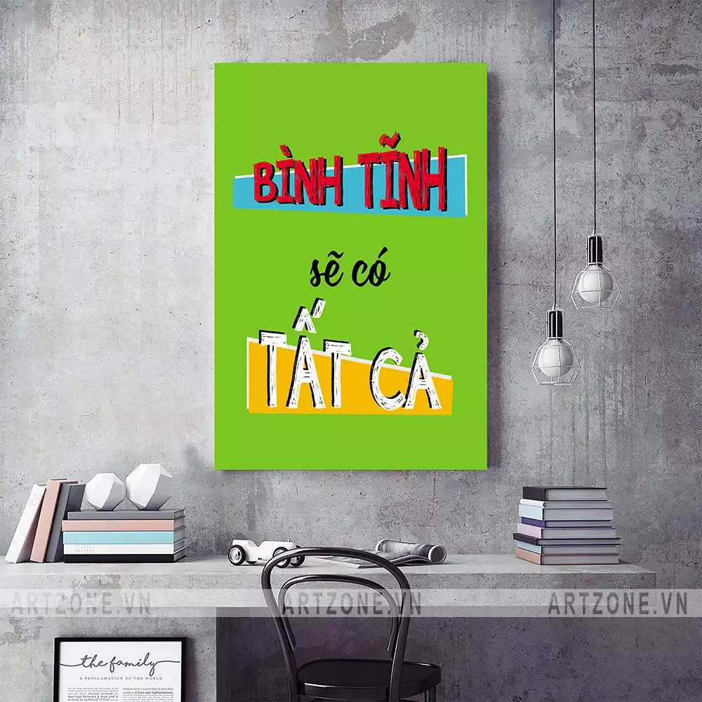 Bức tranh Bình tĩnh sẽ có tất cả tạo động lực làm việc