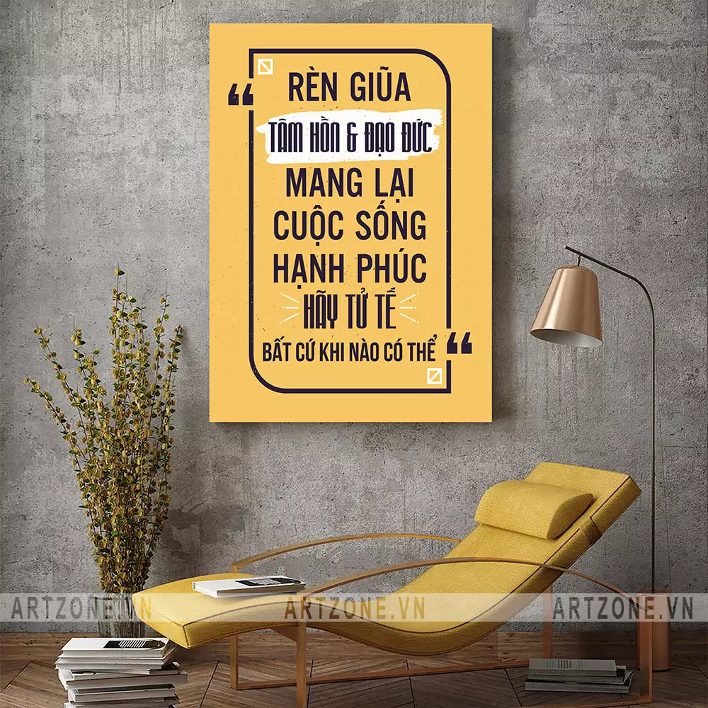 Tranh treo tường văn phòng truyền cảm hứng về gia đình và tình yêu