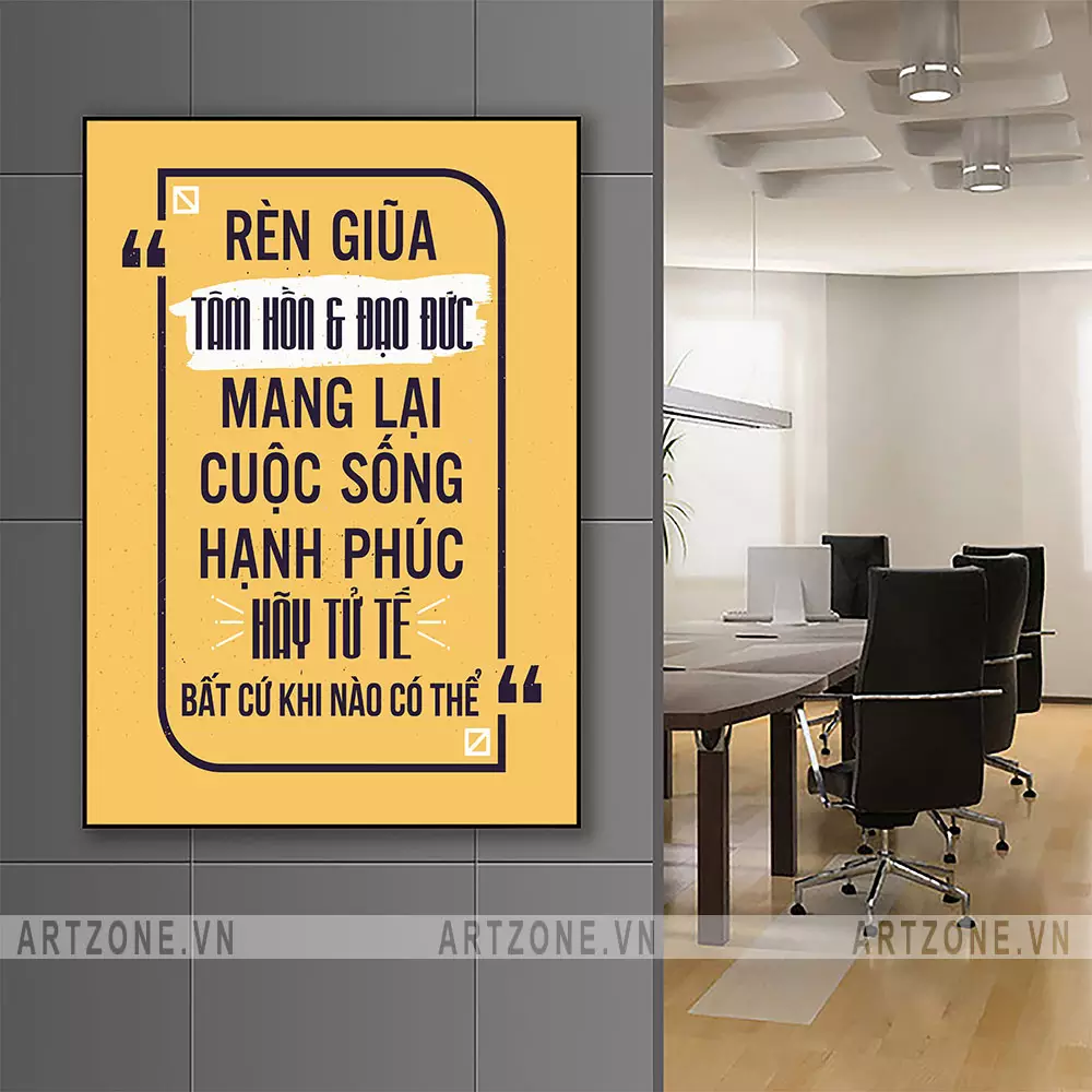 Chọn tranh văn phòng theo thông điệp và ý nghĩa