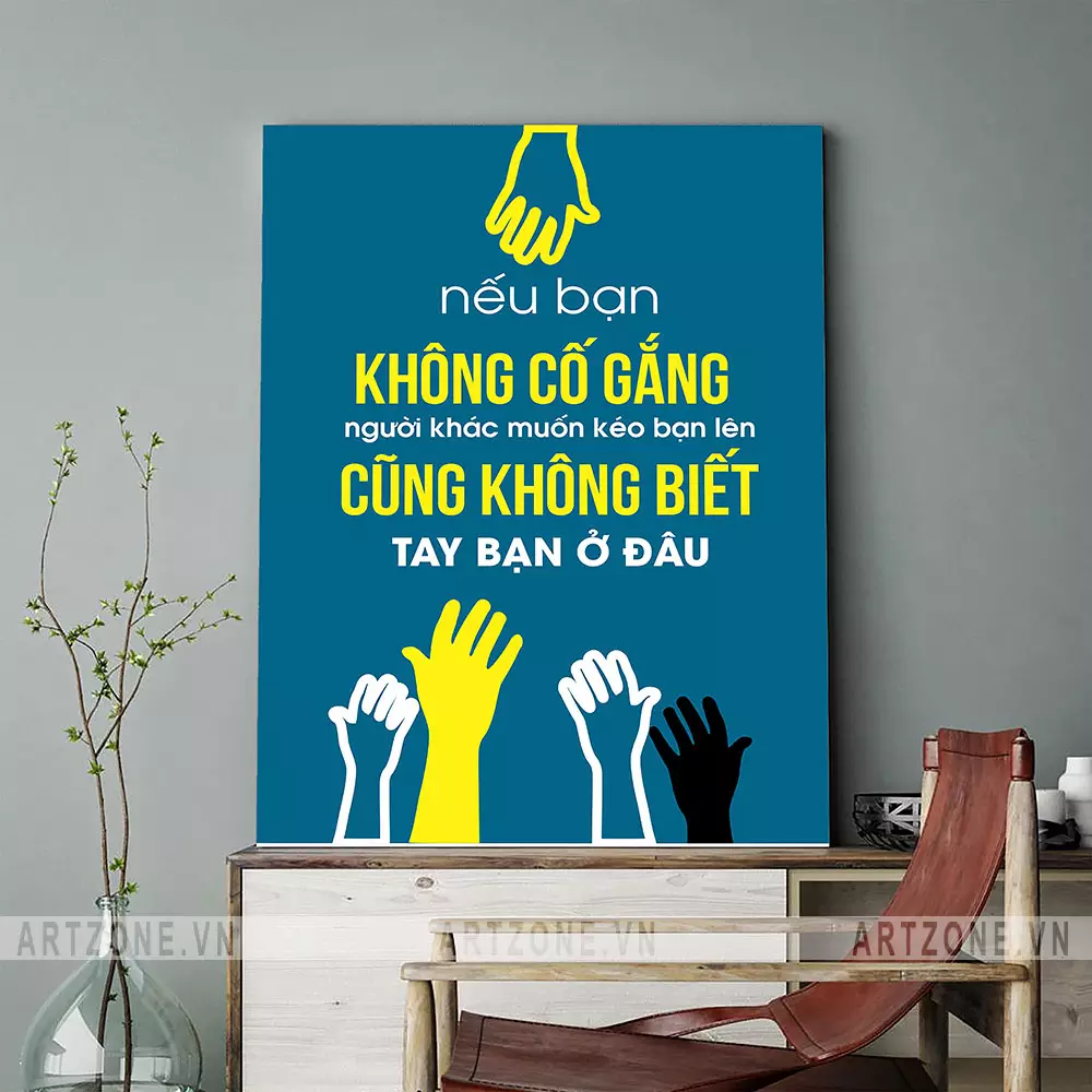 Tranh treo văn phòng AZ1-0536 tạo động lực làm việc