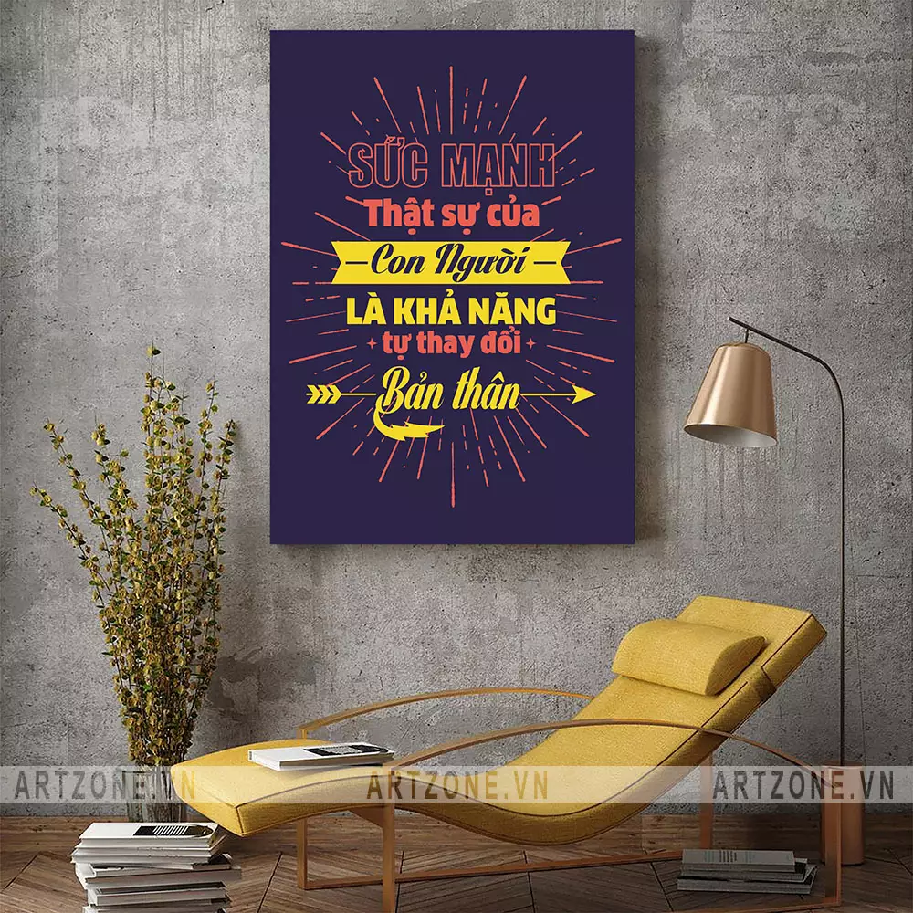 Tranh slogan tạo động lực mã AZ1-0395