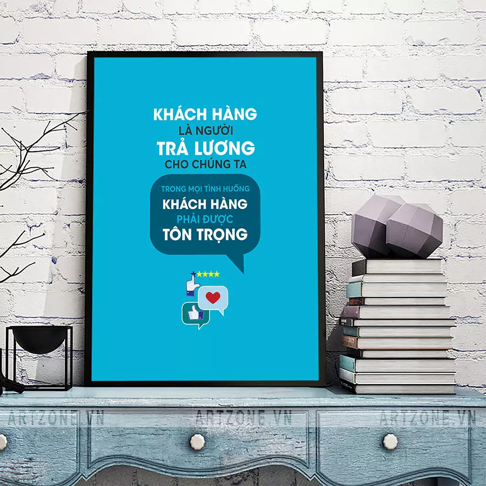 Chất liệu cao cấp của tranh AZ1-0585