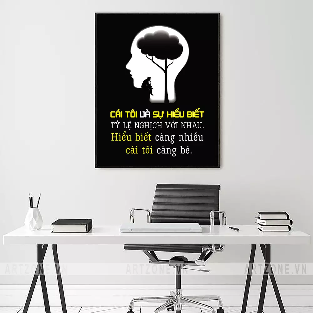 Ưu điểm tranh slogan treo tường văn phòng - Cái tôi và sự hiểu biết