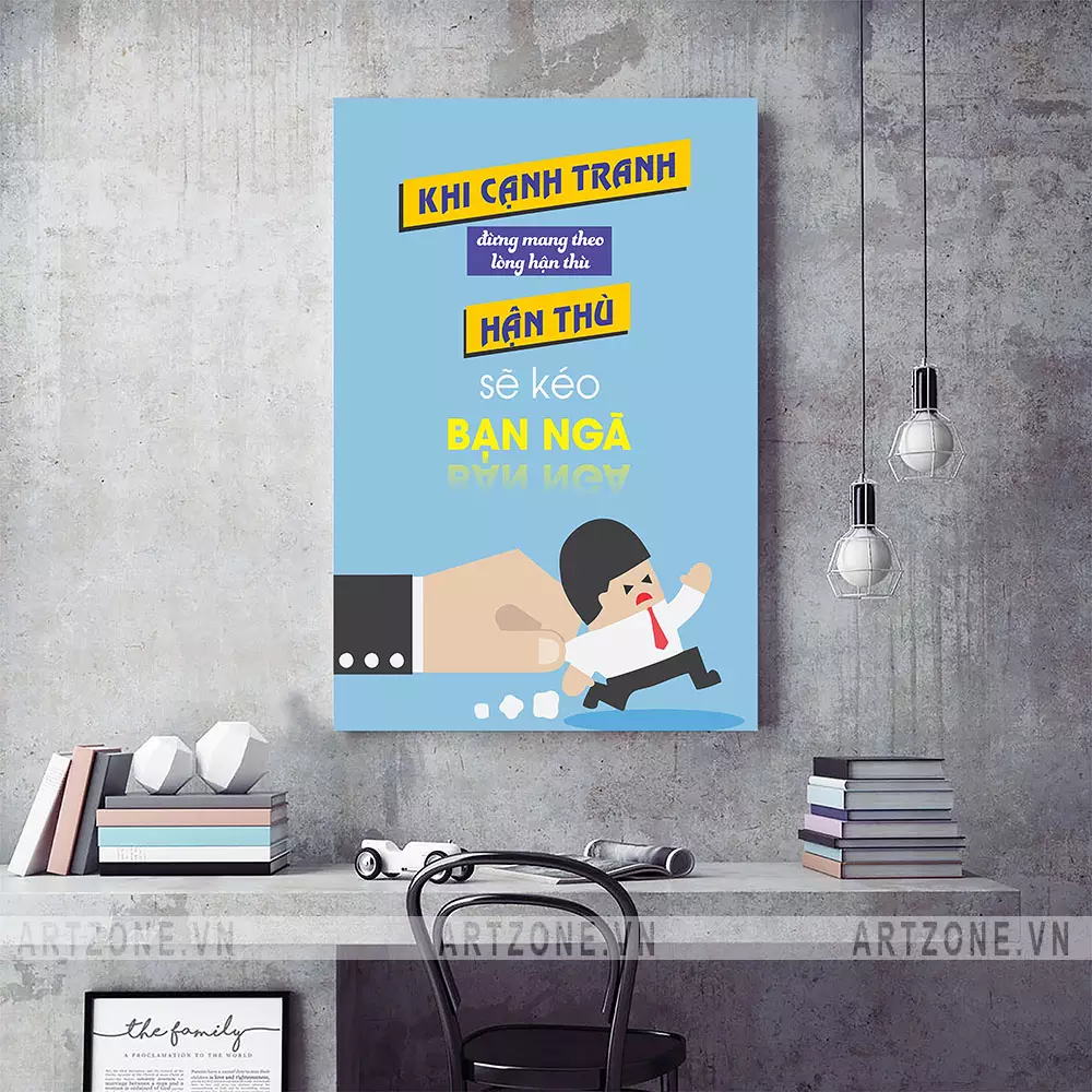 Tranh trang trí văn phòng giúp tạo không gian làm việc chuyên nghiệp