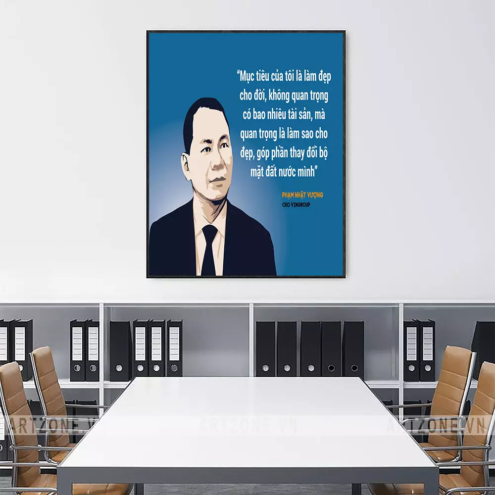 Tranh slogan trang trí văn phòng