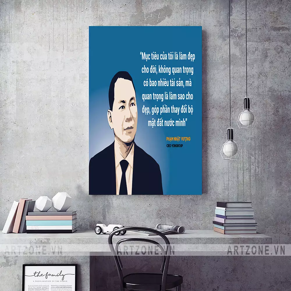 Tranh slogan trang trí văn phòng làm việc