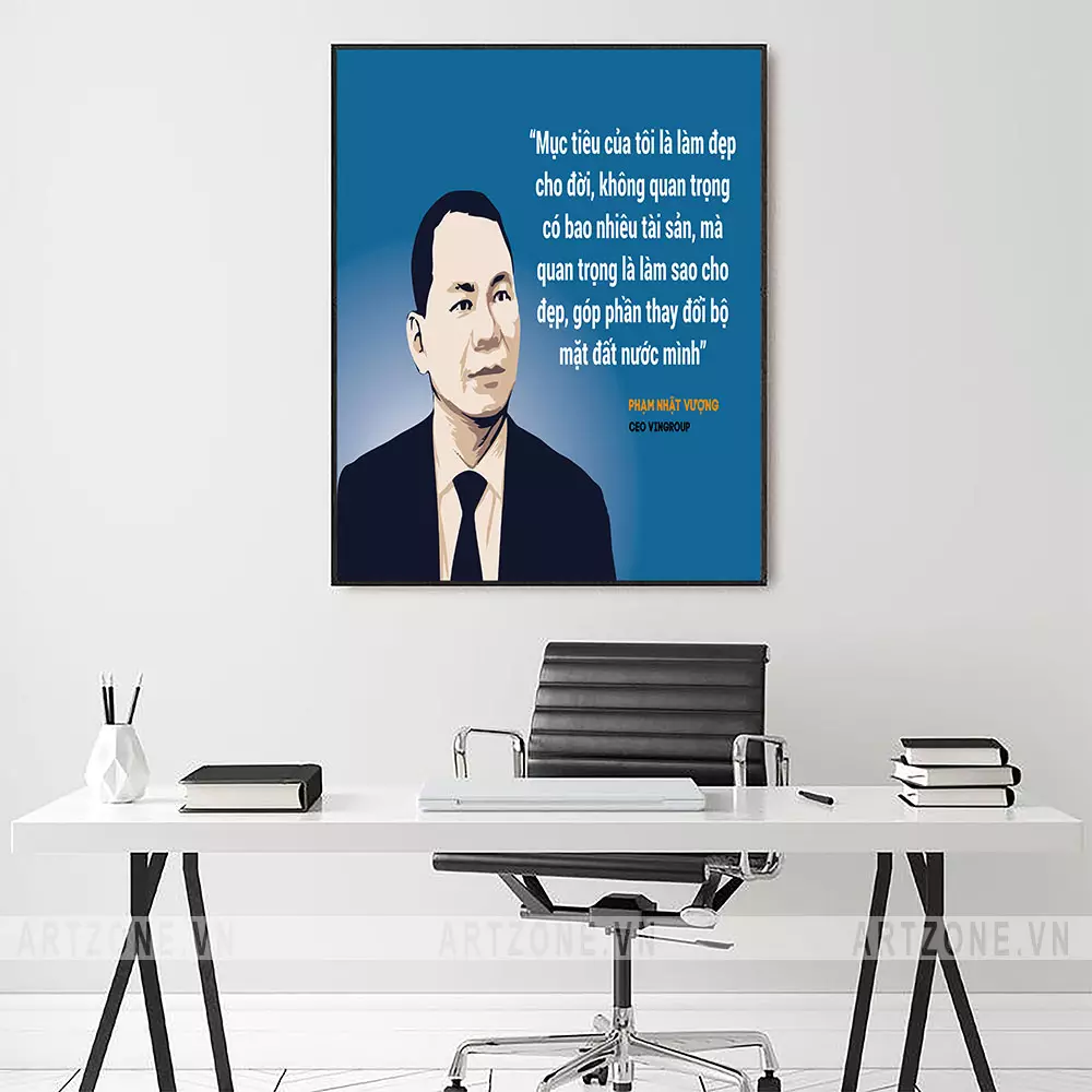 Tranh slogan văn phòng hiện đại