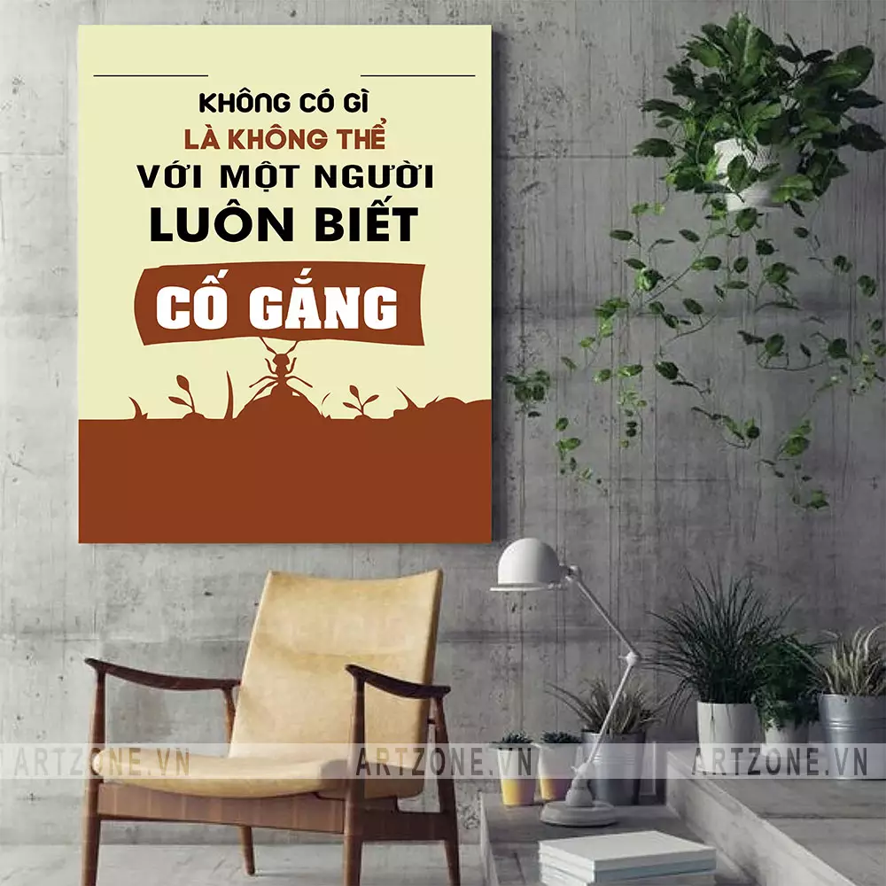 Tranh trang trí văn phòng động lực tiếp thêm sức mạnh cho sự cố gắng