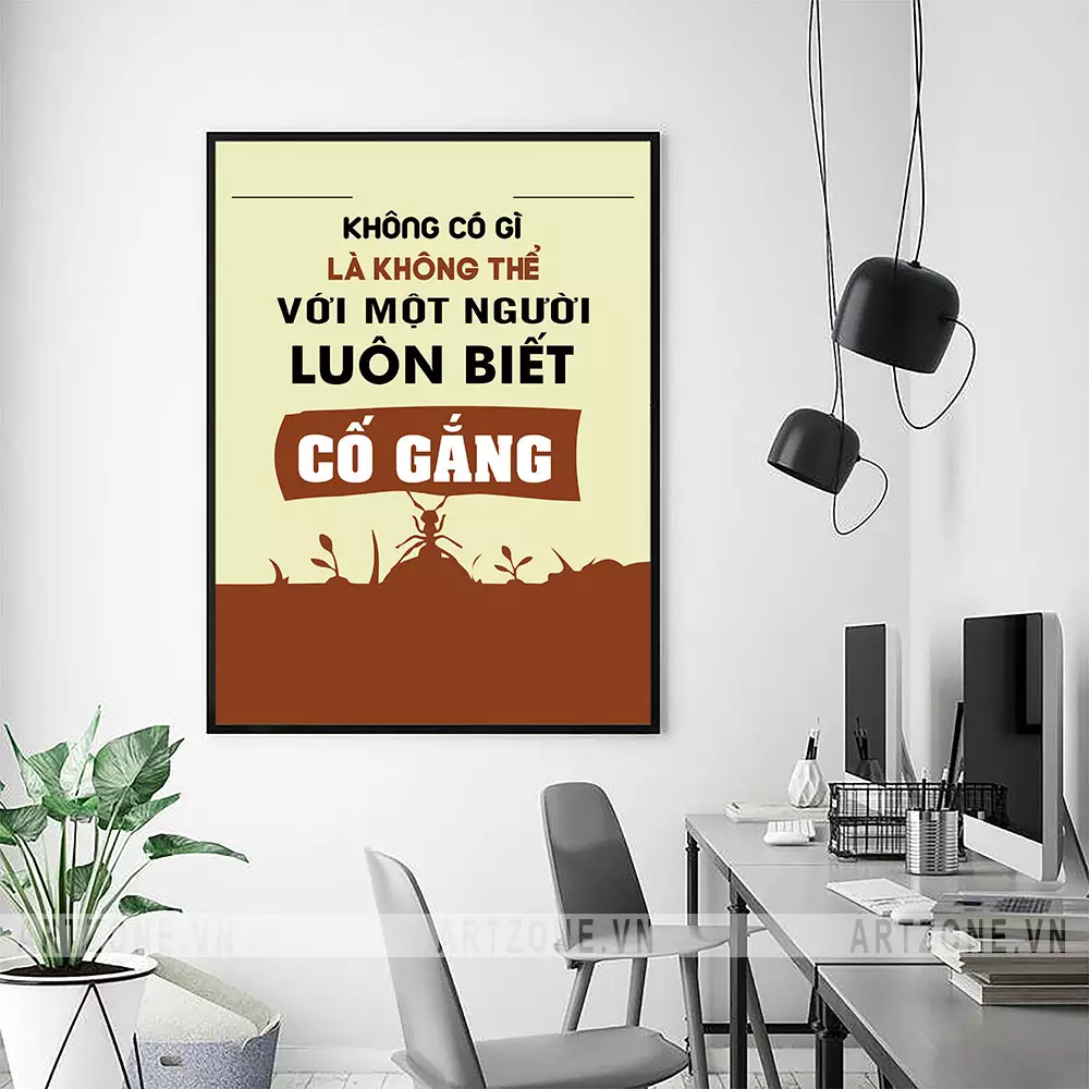 Ưu điểm nổi bật của tranh động lực Không có gì là không thể AZ1-0440
