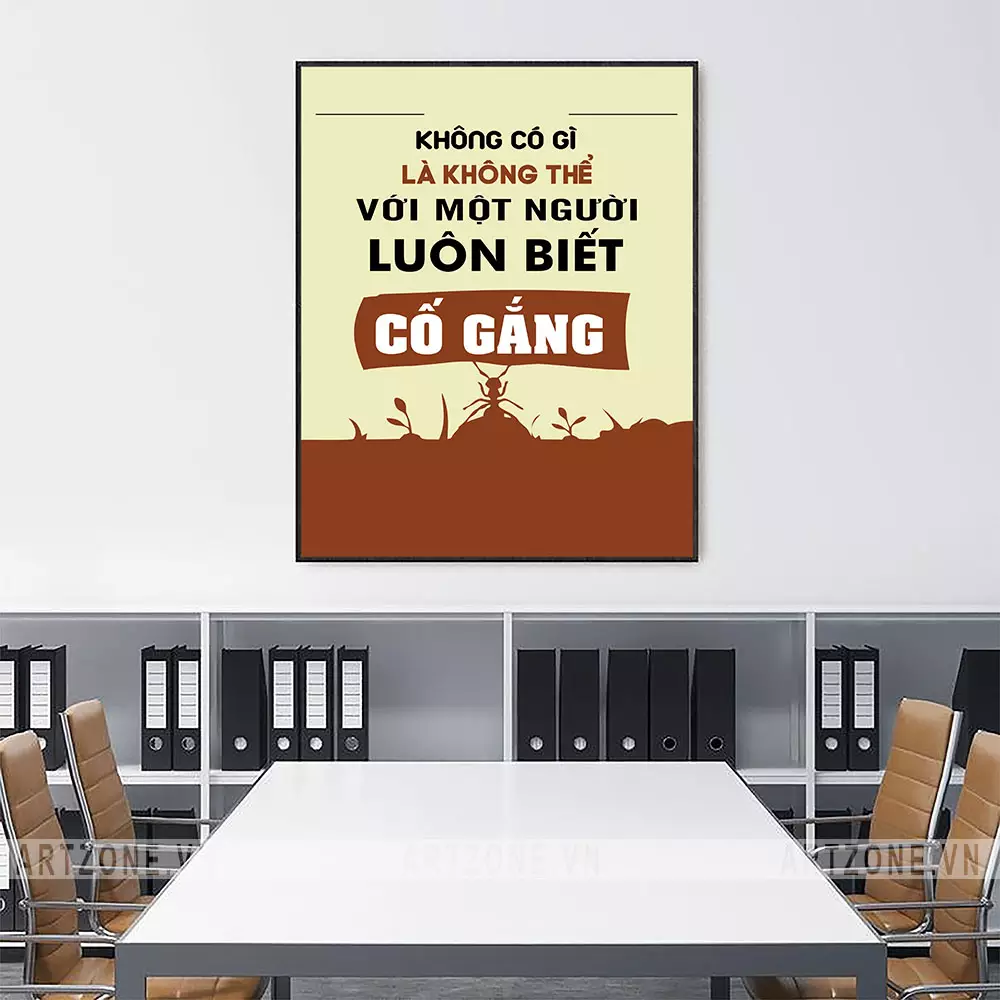 Tranh trang trí văn phòng động lực - nguồn cảm hứng cho sự cố gắng