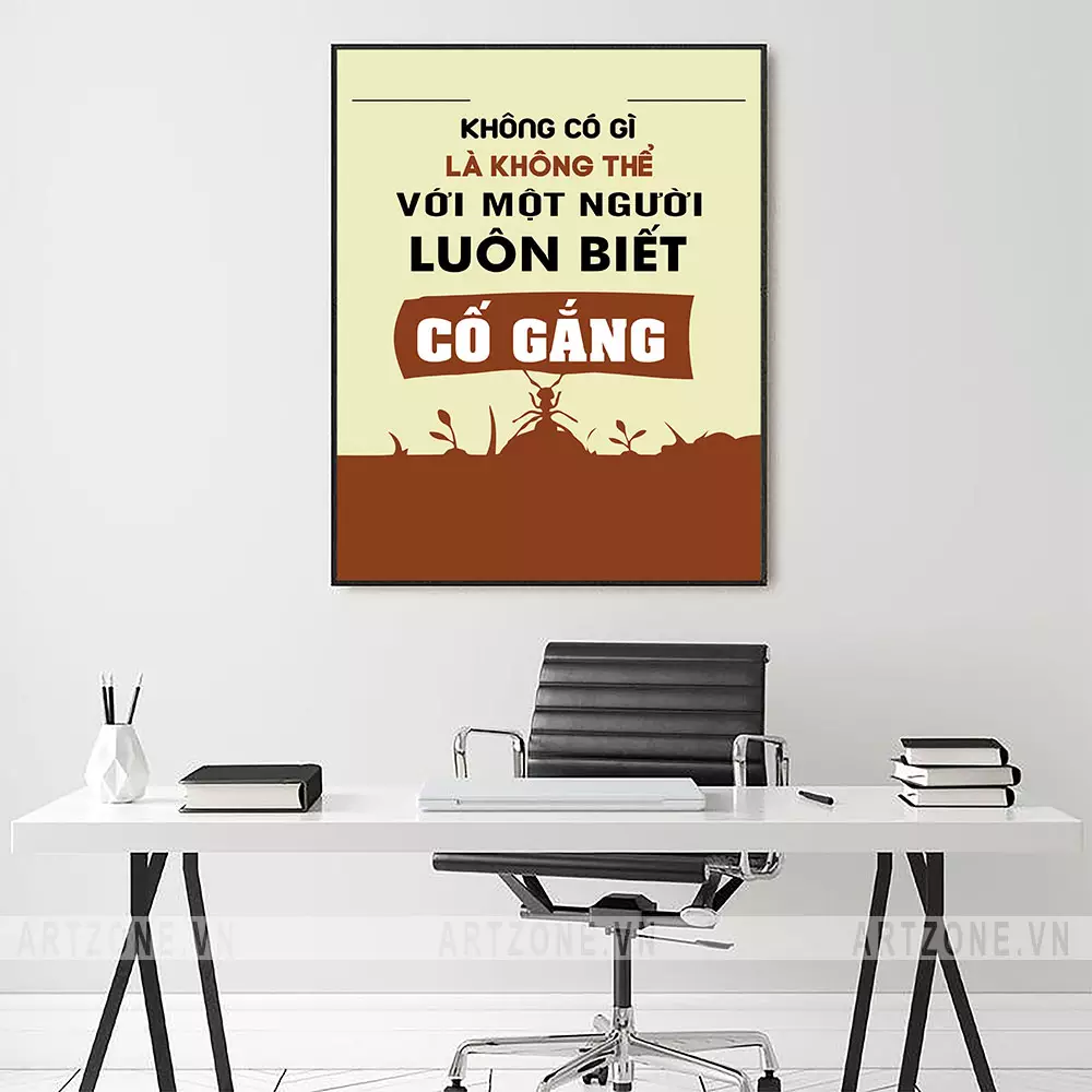 Tranh trang trí văn phòng động lực - nguồn cảm hứng cho sự cố gắng