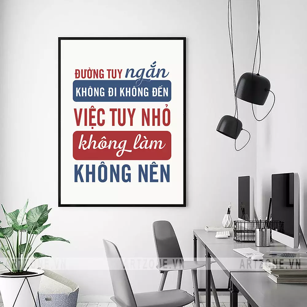 Tranh slogan chất lượng cao AZ1-0542