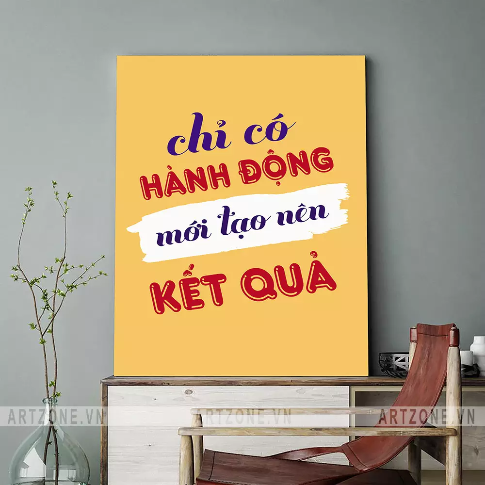 Tranh slogan động lực làm việc