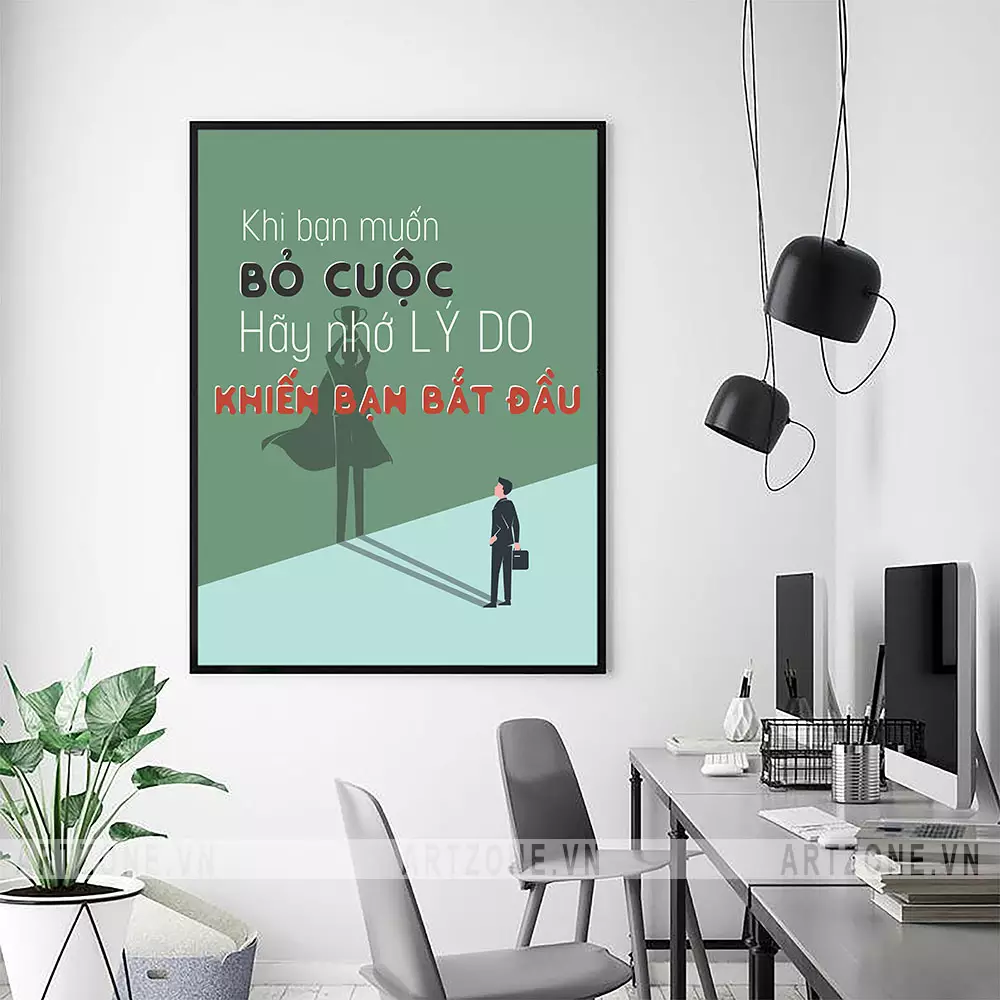 Tranh động lực cho sự kiên trì và thành công