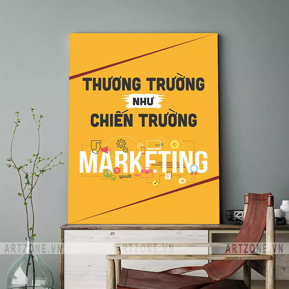 Chất liệu tranh treo văn phòng cao cấp
