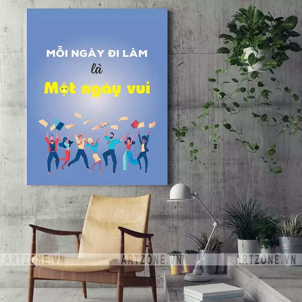 Tranh slogan treo tường văn phòng đẹp