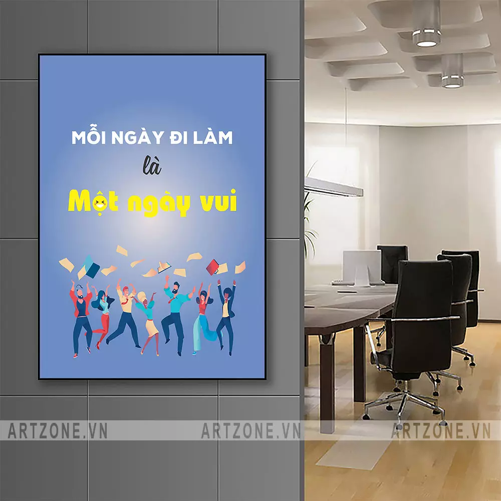 Tranh AZ1-0578 nhìn từ góc nghiêng