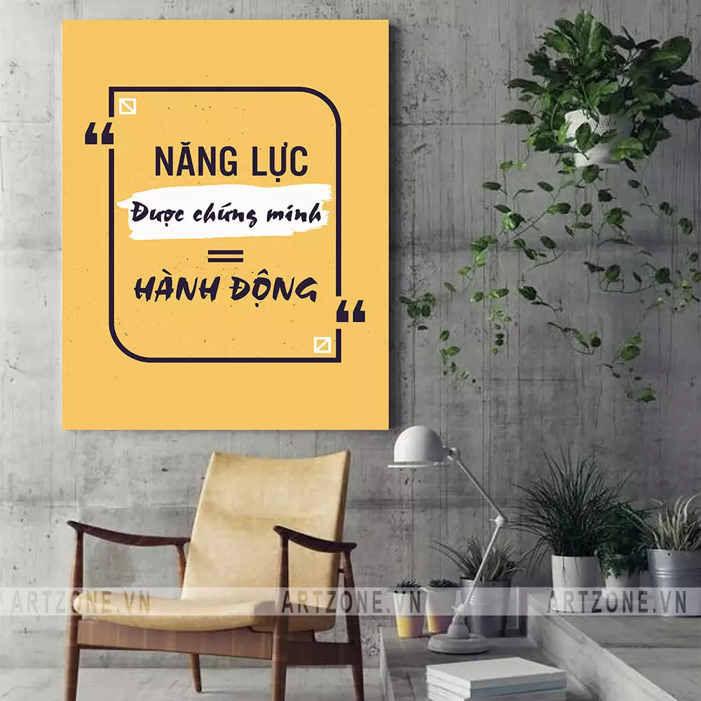 Tranh văn phòng động lực làm việc hiệu quả