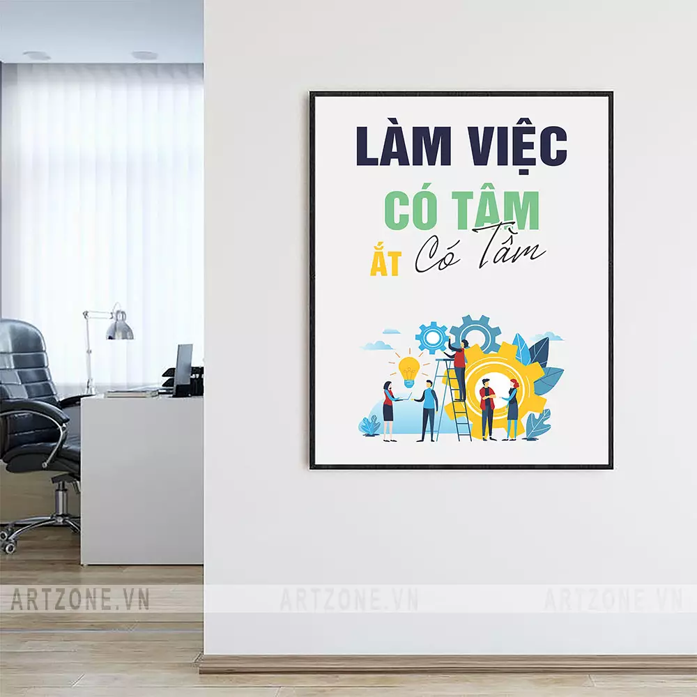 Lựa chọn tranh văn phòng phù hợp với không gian