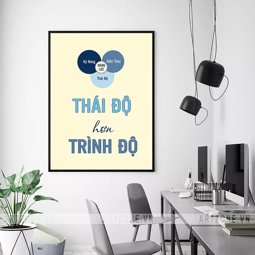 Tranh slogan trang trí văn phòng hiện đại