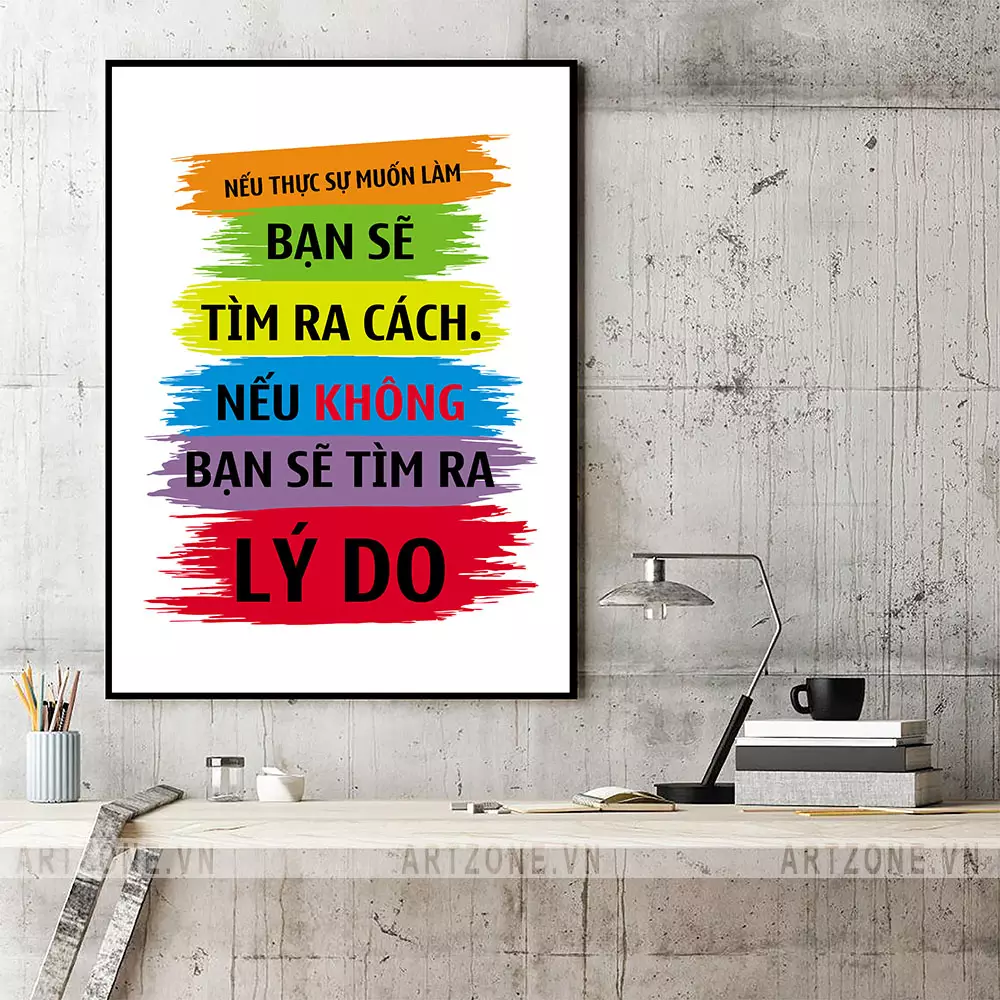 Tranh động lực - Thúc đẩy tinh thần làm việc