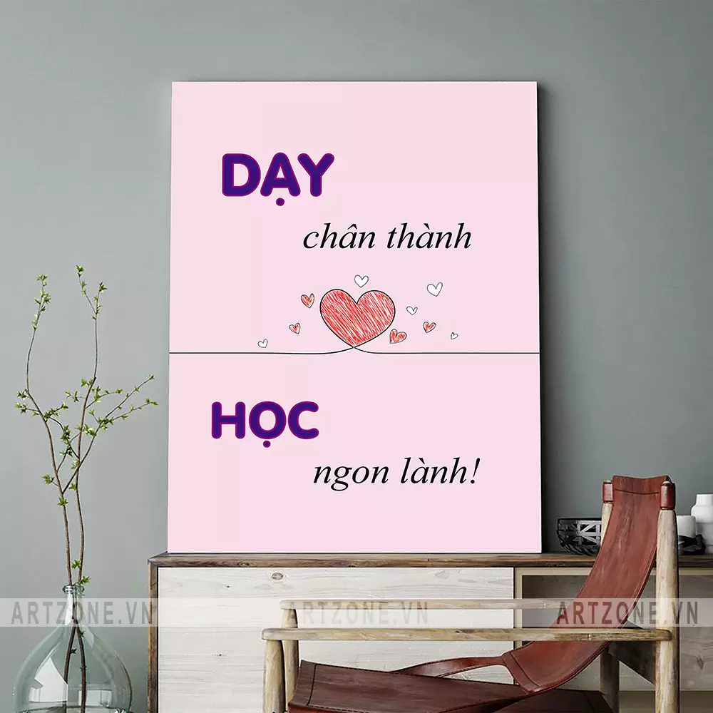 Tranh slogan treo tường văn phòng chất liệu cao cấp