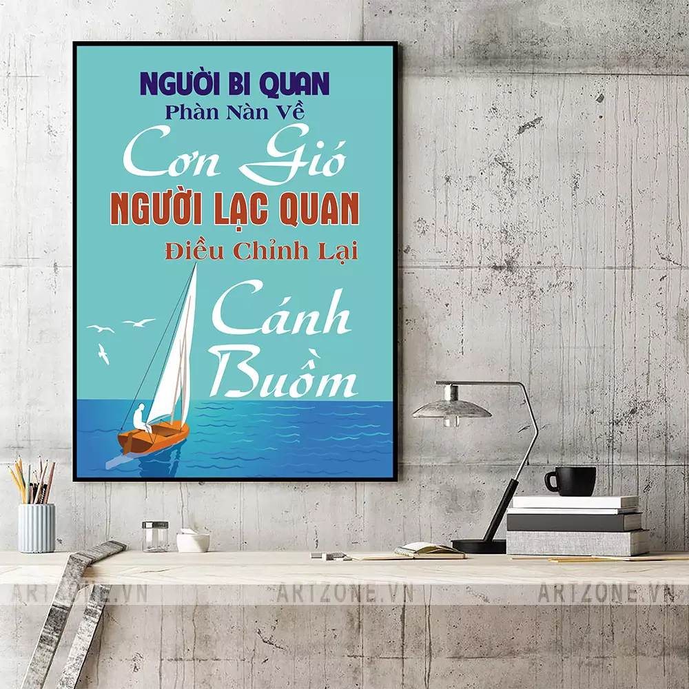 Ánh sáng không phù hợp khi treo tranh