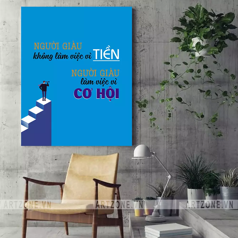 Tranh slogan AZ1-0466 chất lượng cao, thiết kế đẹp mắt