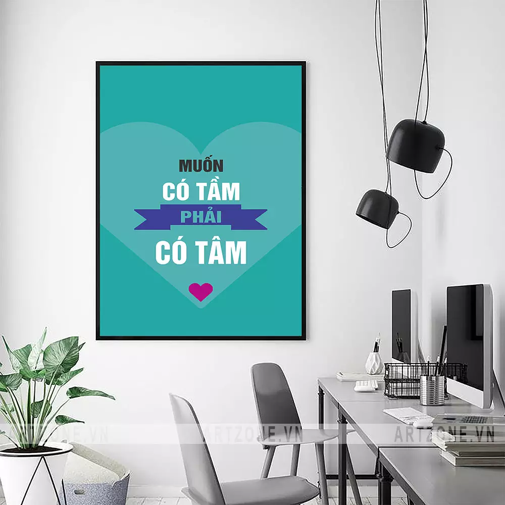 Tranh treo tường văn phòng chất liệu cao cấp