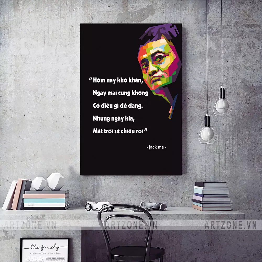 Tranh slogan trang trí văn phòng