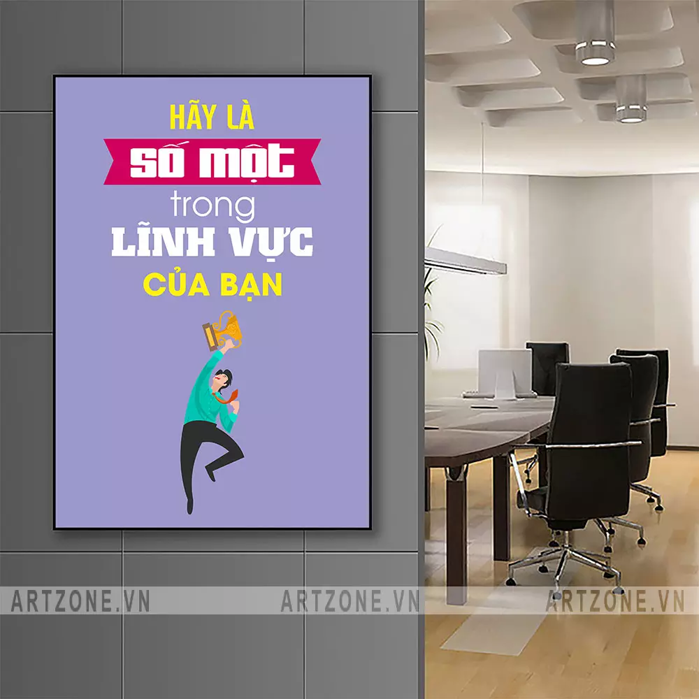 Tranh động lực trang trí văn phòng