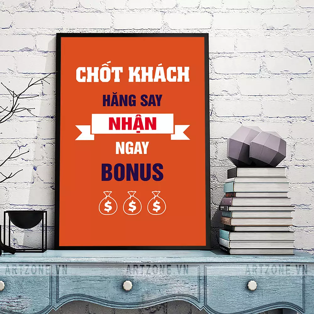 Mẫu tranh slogan văn phòng đẹp