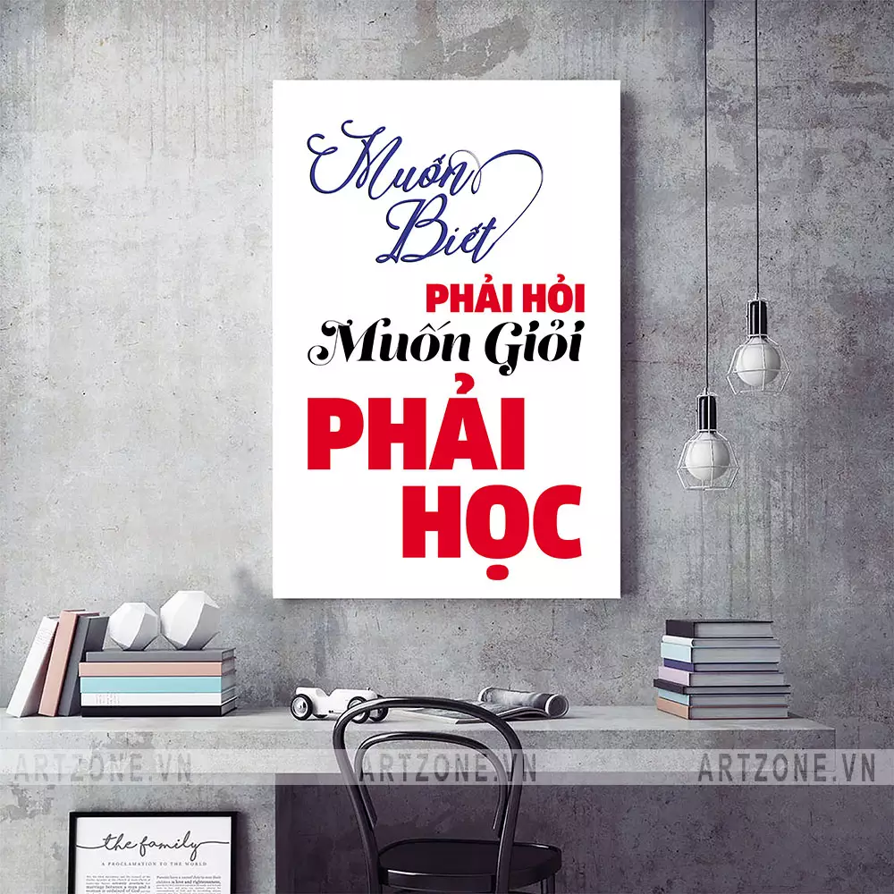 Tranh treo tường tạo động lực làm việc AZ1-0366