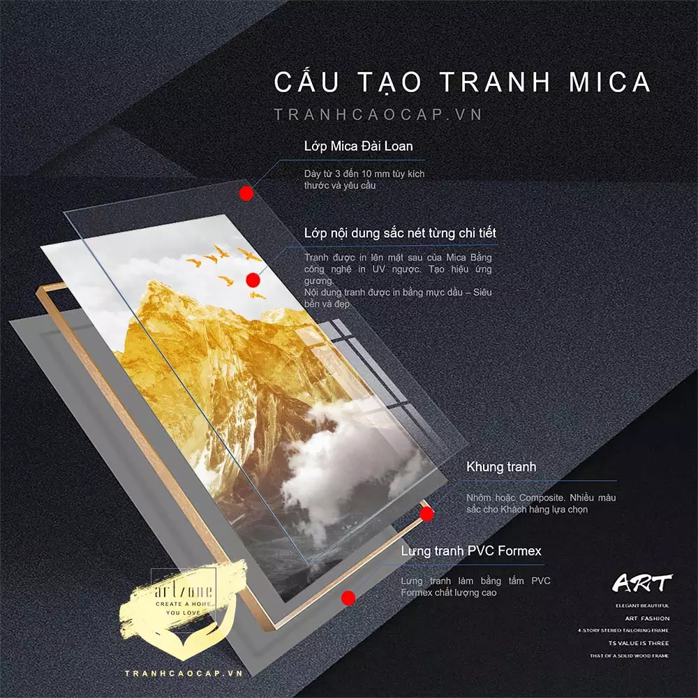 Bức tranh Mica AZ3-0375 - Hình ảnh 8