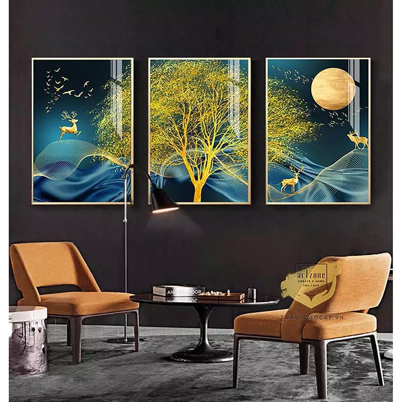 Tranh treo phòng khách AZ3-0158-MICA - mẫu 9